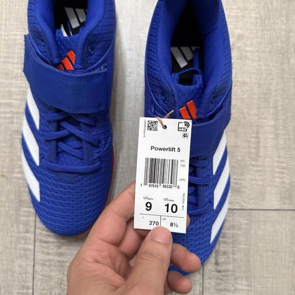 Adidas Powerlift 5 Weightlifting Shoes Lucid Blue IH8237 Size Men 9